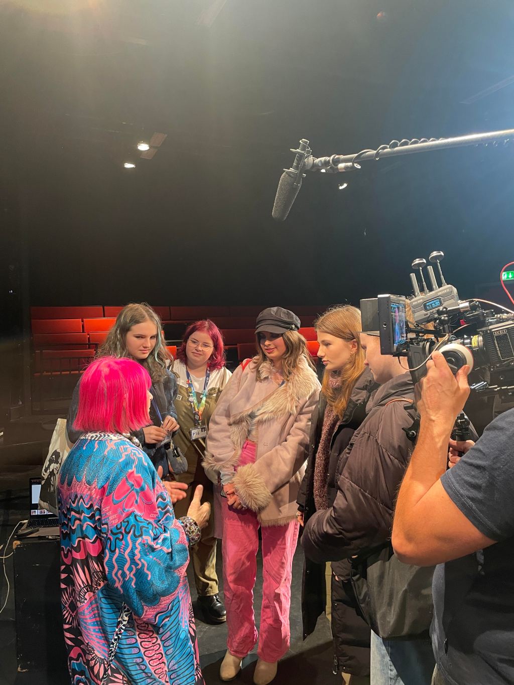 Dame Zandra Rhodes visits the Brit&nbsp;School